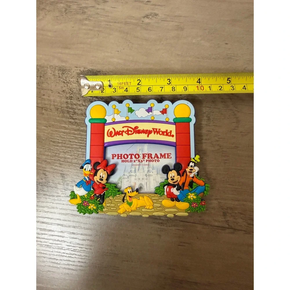 Disney Photo Frame Magnet Unisex OS Multi Excellent Mickey Mouse Souvenir 2x3